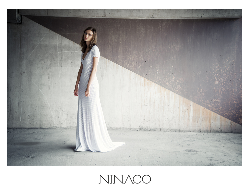 Ninaco Couture white sport de lux gown